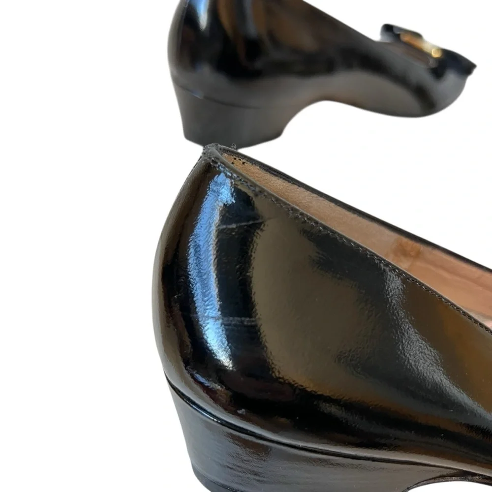Sold! Salvatore Ferragamo Black  with Bow Detail size 8 AAAA new - Picture 7 of 16